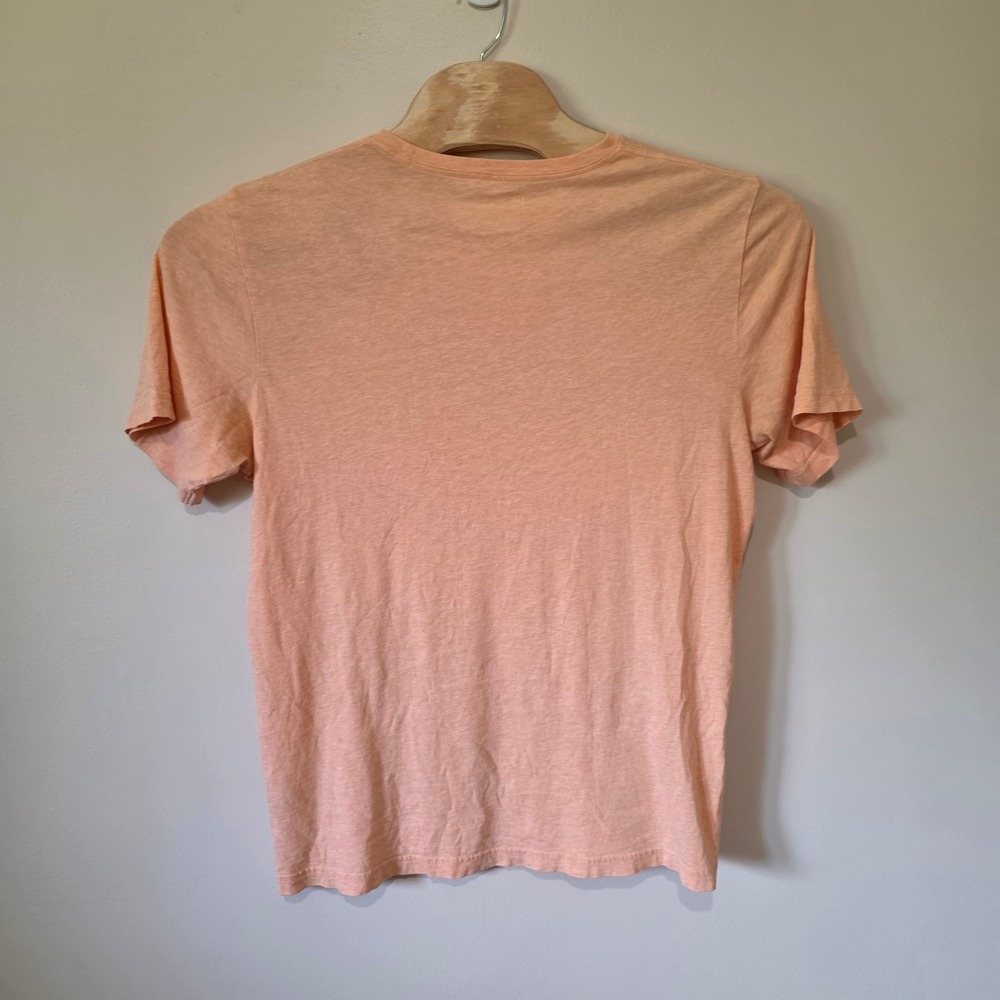Travis Mathew Graphic Tee Mens L Peach Heather Logo‎ Pima Cotton Coastal Golf - Picture 5 of 8